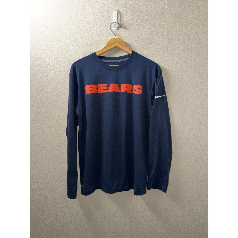 Men's Nike Chicago Bears Long Sleeve Shirt Size Medium